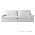 Le sofa blanc moderne de tissu place le sofa de meubles de salon